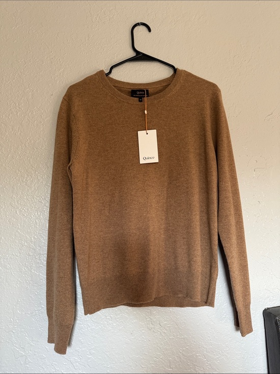 Quince Sweaters - Quince Women’s Crewneck Sweater in Warm Camel